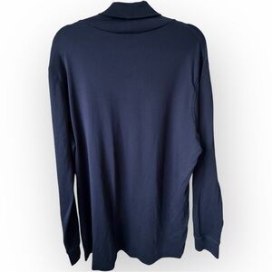Lands’ End Men’s Navy Turtleneck Long Sleeve – XL | Classic Layering Essential